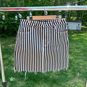 Striped Ultra High Rise Hollister Skirt size 27